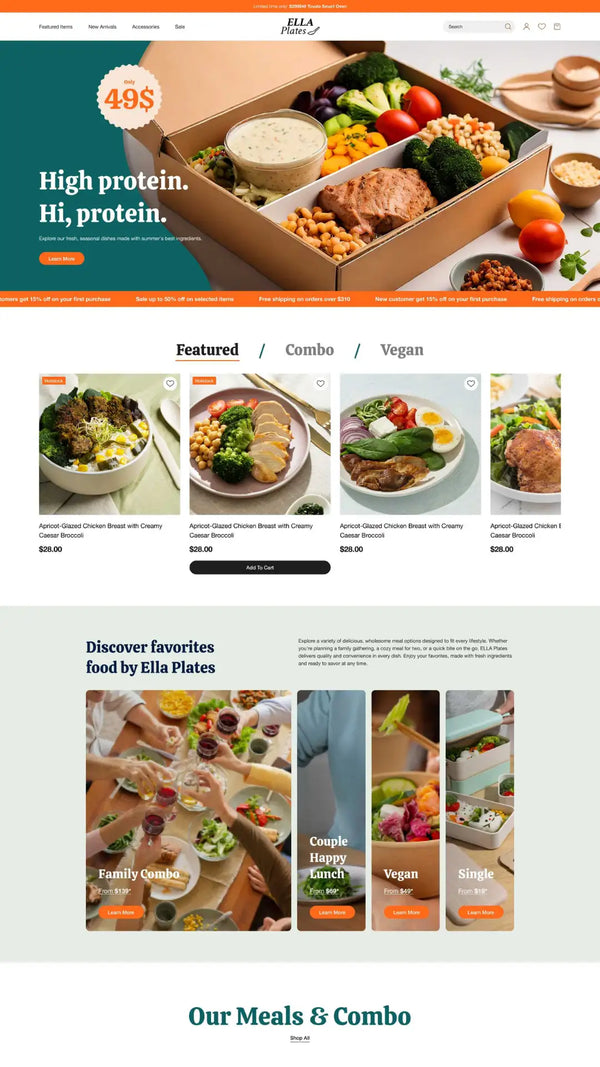 Shopify client-ready layout example